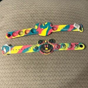 Disney Parks 2023 Halloween Mickey Fidget Pop It Band Bracelet NEW